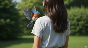 spiritual meaning of a bird landing on your shoulder explained
