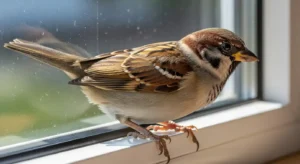 what does it mean when a brown bird comes to your window