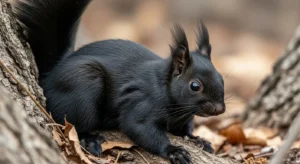 red and black squirrels symbolize