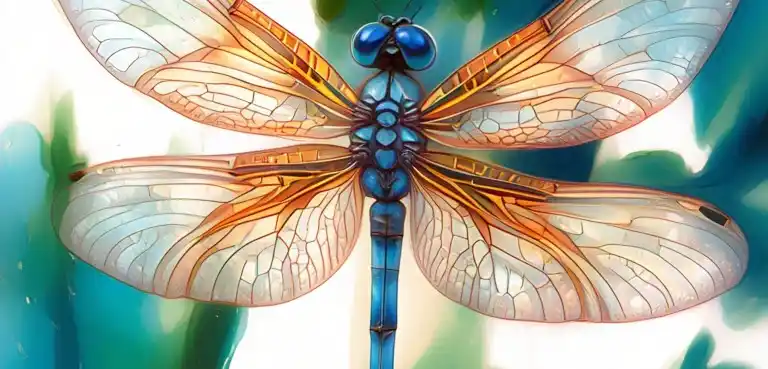 meaning of blue dragonfly landing on you