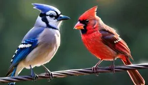 what does it mean when you see a blue jay and a cardinal together
