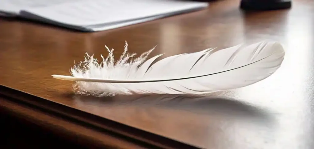 small white feather meaning