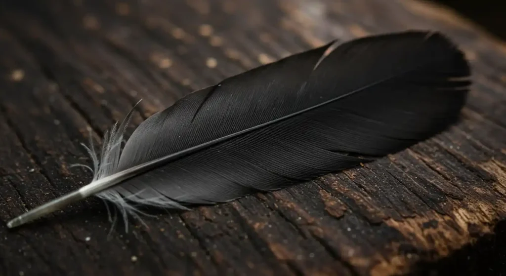 cultural interpretations of black and gray feather