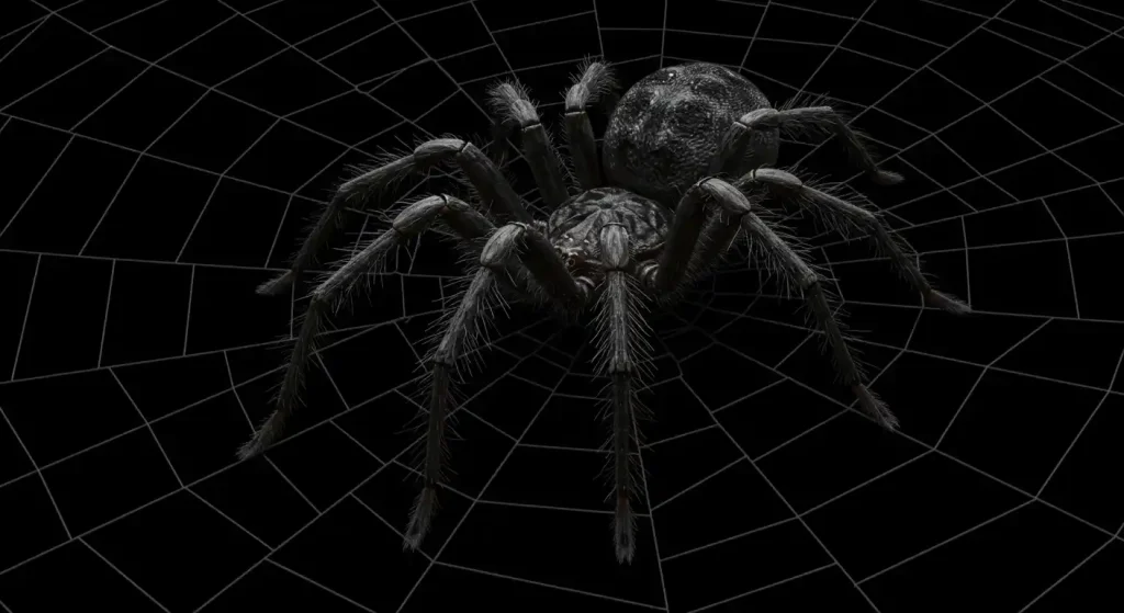 big black spider spiritual meaning