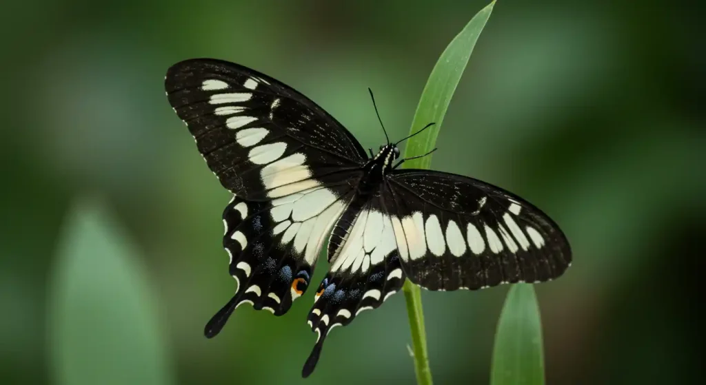 black and white butterfly meaning