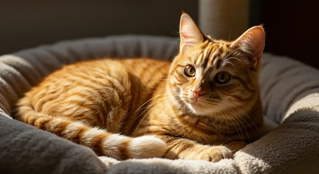 is the orange cat lucky