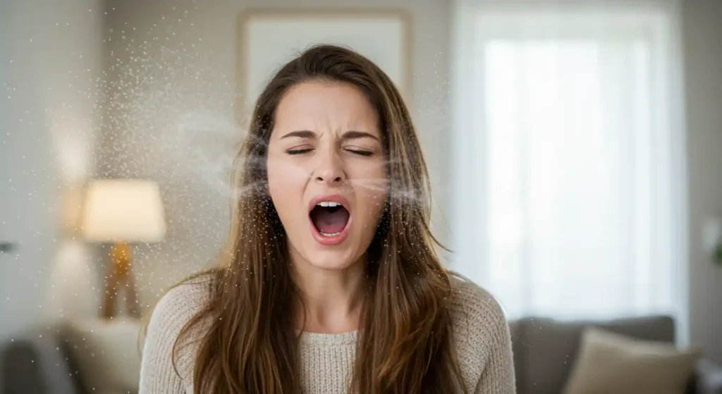 sneezing at night means spiritual