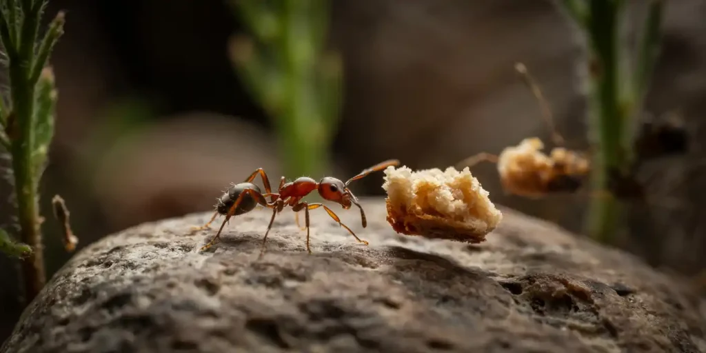 spiritual meaning of ants crawling on you