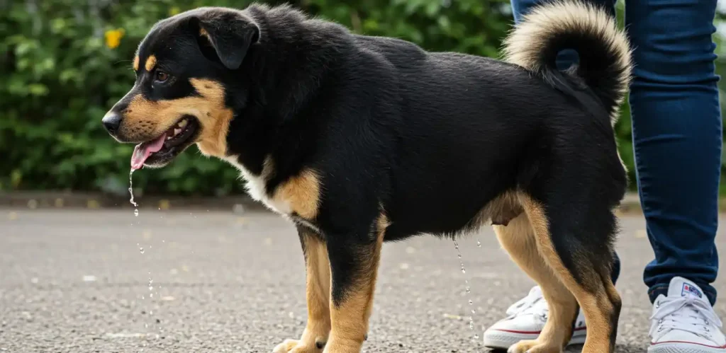 spiritual meaning of dog peeing on you