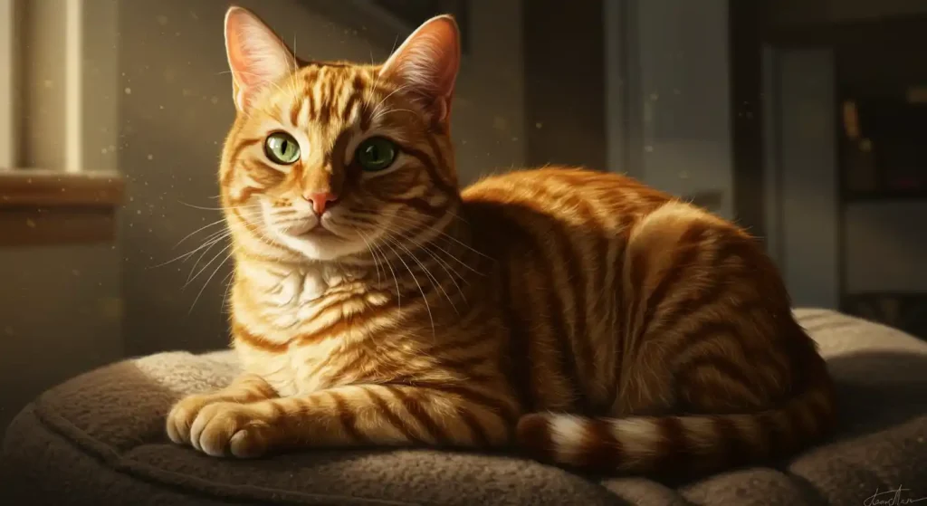 are orange tabby cats lucky