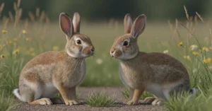 what should you do when you see two brown rabbits