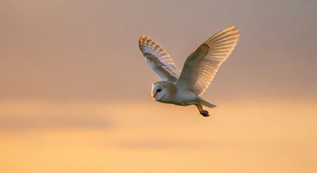 owl flying in front of you meaning