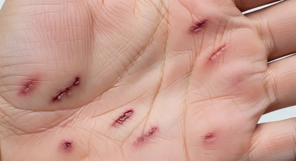 random cuts on hands spiritual meaning